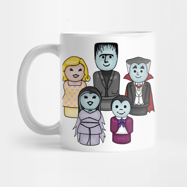 Cute and Spooky Little Family by Slightly Unhinged